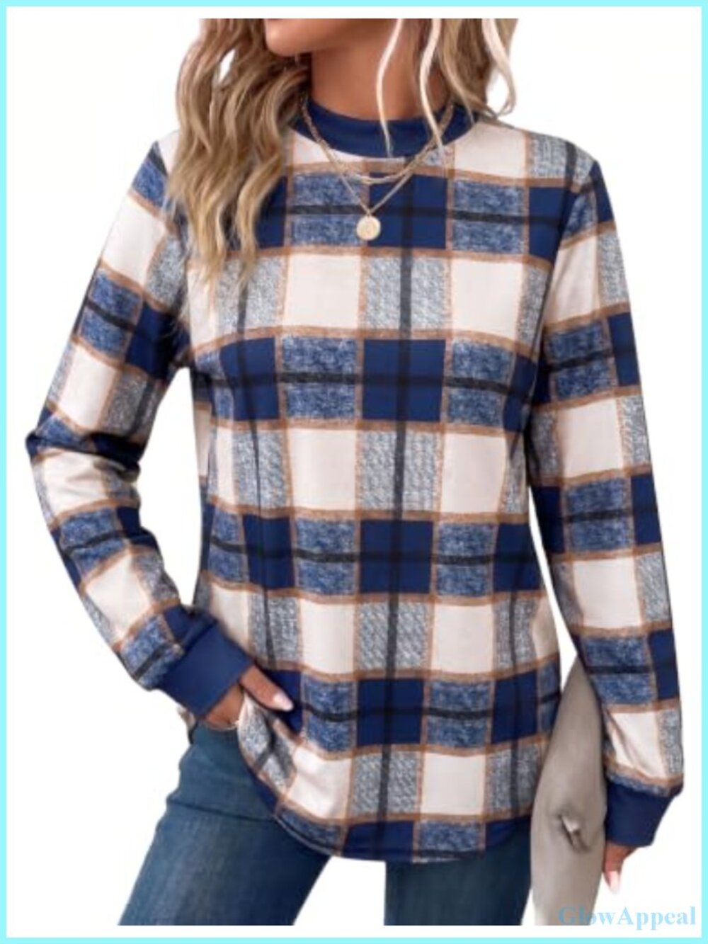 Mock Neck Sweatshirt Long Sleeve Pullover Top Casual Athleisure Women